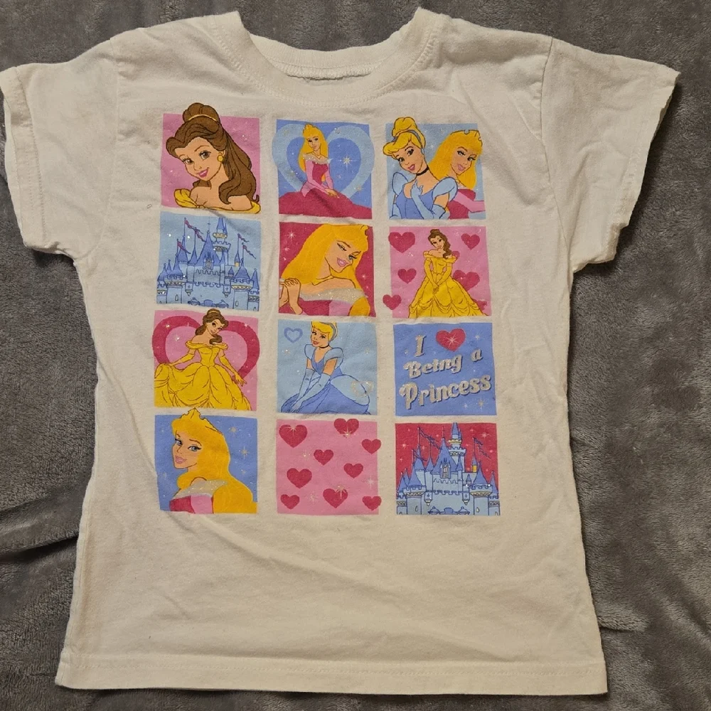 Disney Cream Cotton T-Shirt: B